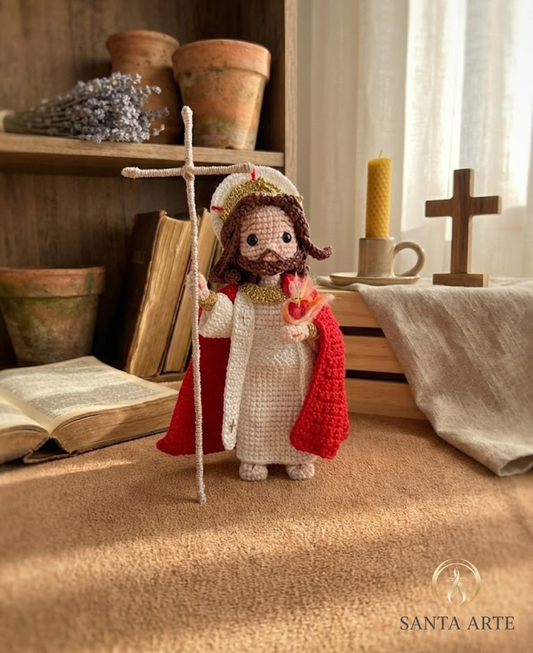 Jesus Ressuscitado em Amigurumi – Fé, Esperança e Vida Nova