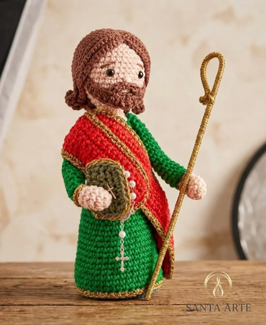 São Judas Tadeu da Esperança e das Causas Impossíveis – Amigurumi Sagrado em Crochê