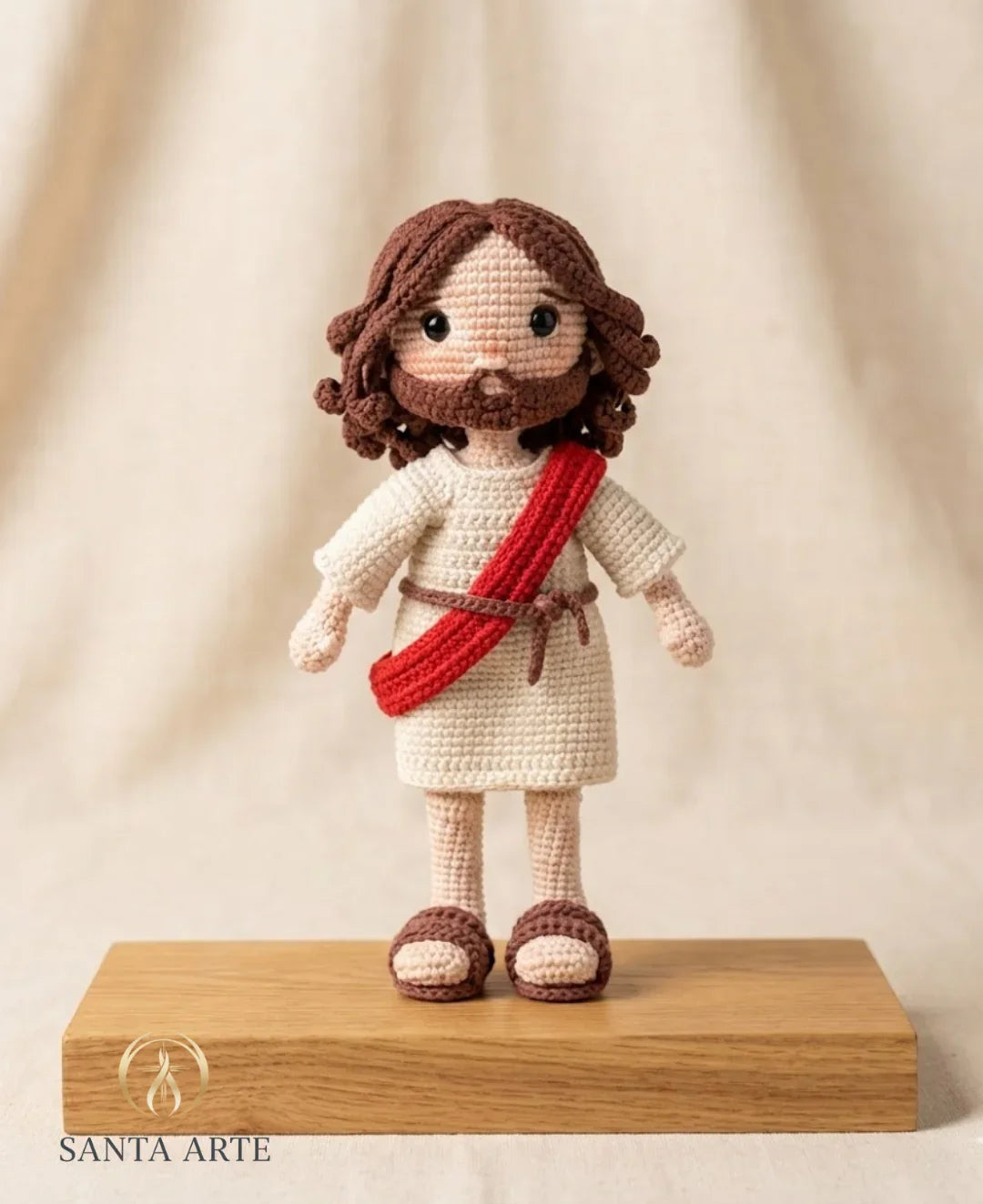 Jesus Cristo Fé – Amor e Misericórdia em Amigurumi Sagrado