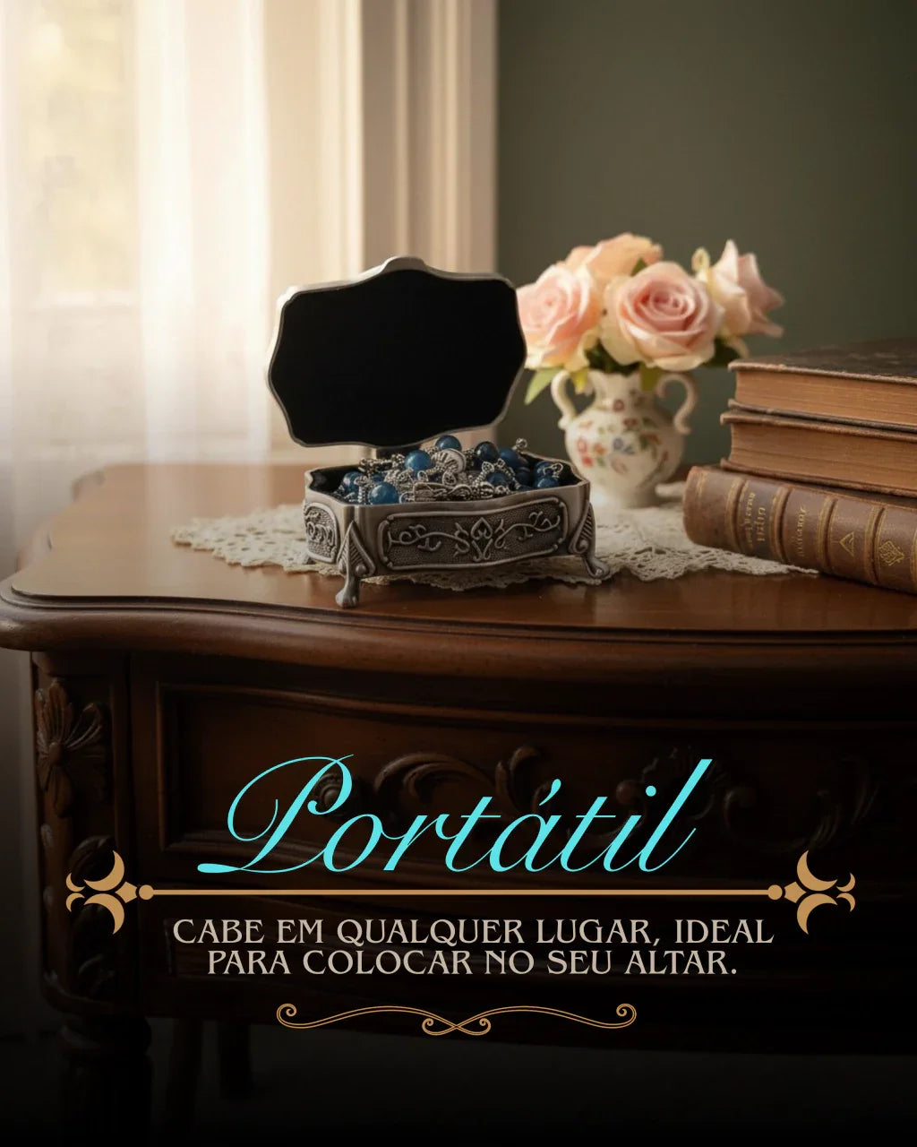 Caixinha Metálica para Terço