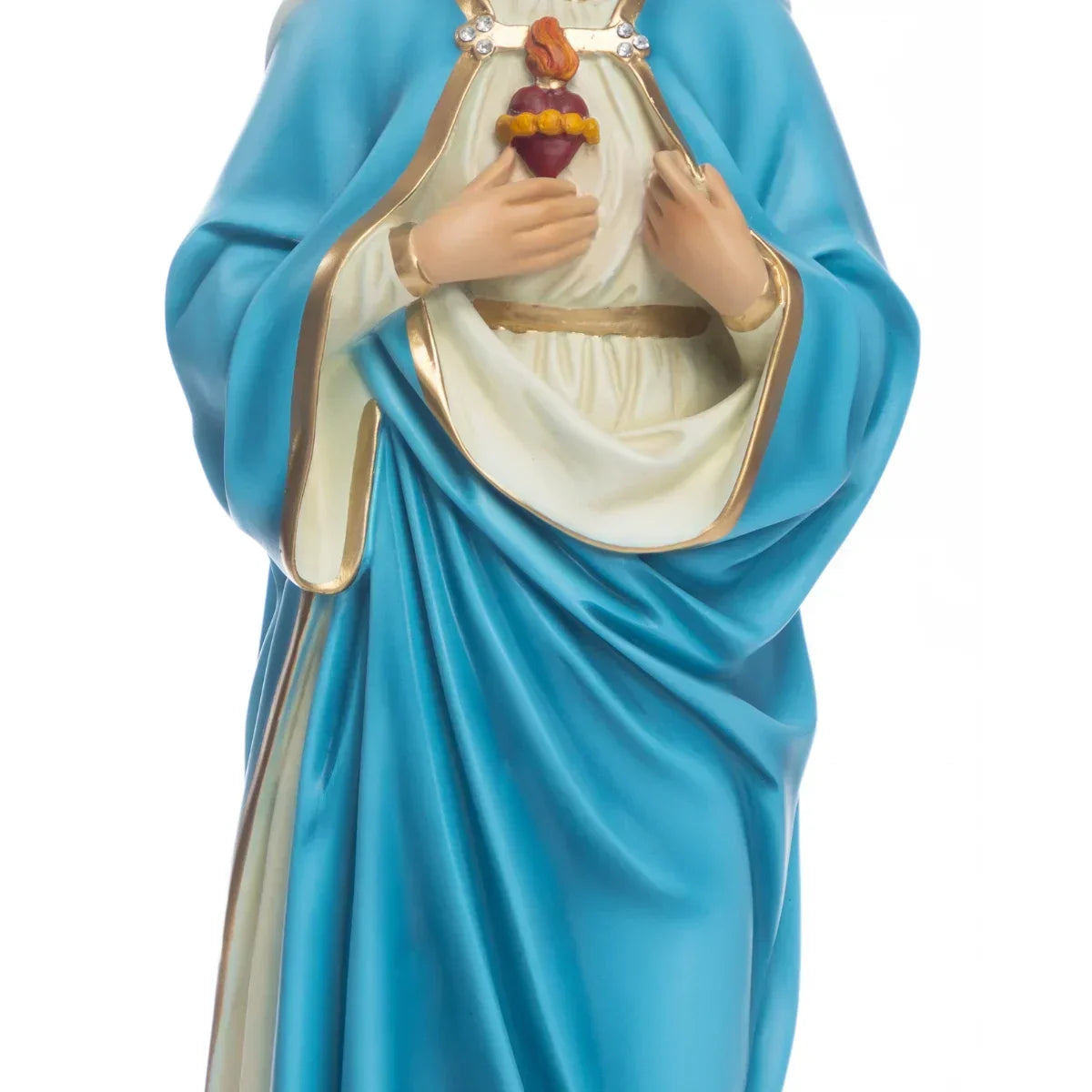 Imagem Imaculado Coração de Maria - 60 cm c/ Olhos de Vidro | Resina
