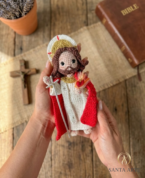 Jesus Ressuscitado em Amigurumi – Fé, Esperança e Vida Nova
