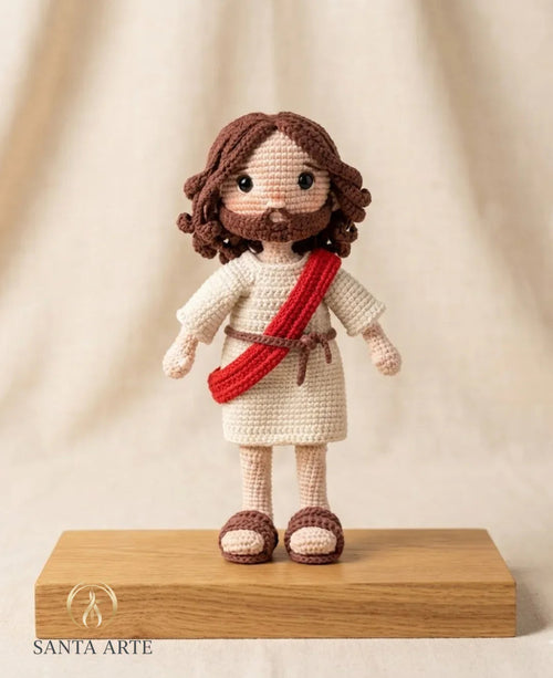 Jesus Cristo Fé – Amor e Misericórdia em Amigurumi Sagrado