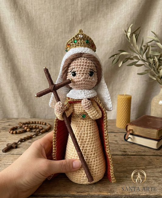 Santa Helena em Amigurumi – Fé, Força e Devoção