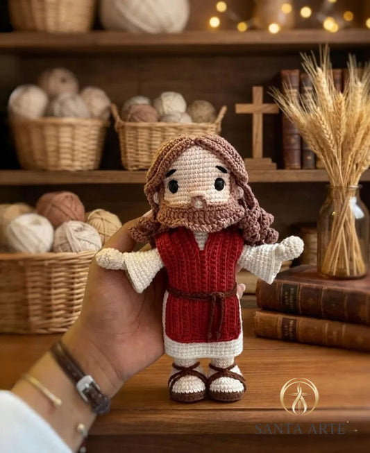 Jesus Cristo Redentor do Amor Eterno – Amigurumi Sagrado em Crochê