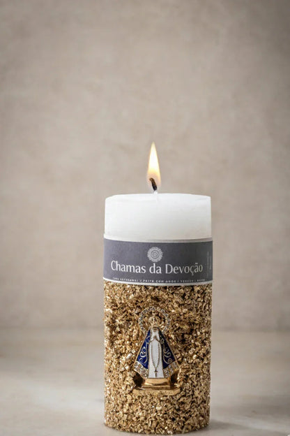 Vela Santuário Nossa Senhora Aparecida Azul - Aromatizada