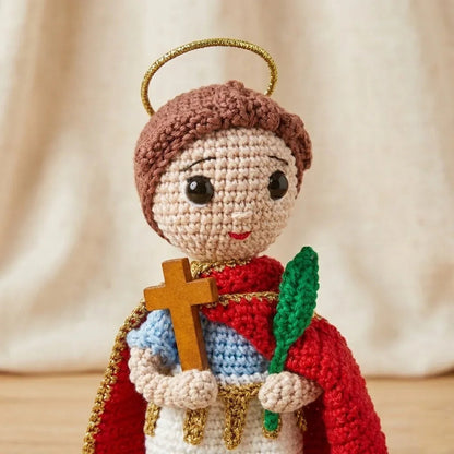 Santo Expedito da Fé Imediata e das Causas Urgentes – Amigurumi Sagrado em Crochê